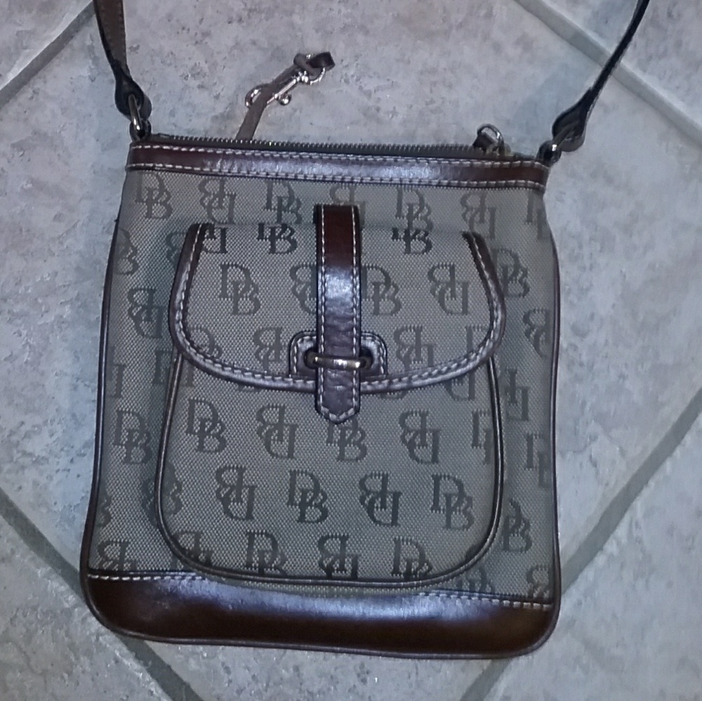 Genuine Brown Dooney Bourke Crossbody Purse